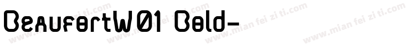 BeaufortW01 Bold字体转换